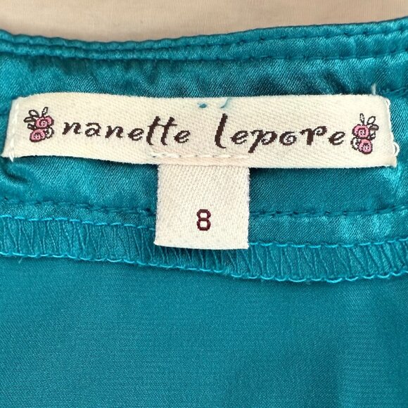 Nanette Lepore | Ruffle Keyhole Silk Top - Picture 7 of 11